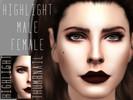 Sims 4 — HighLight v1 by GramsSims — All Face Highlight 1 Swatch Female and Male Blush section 