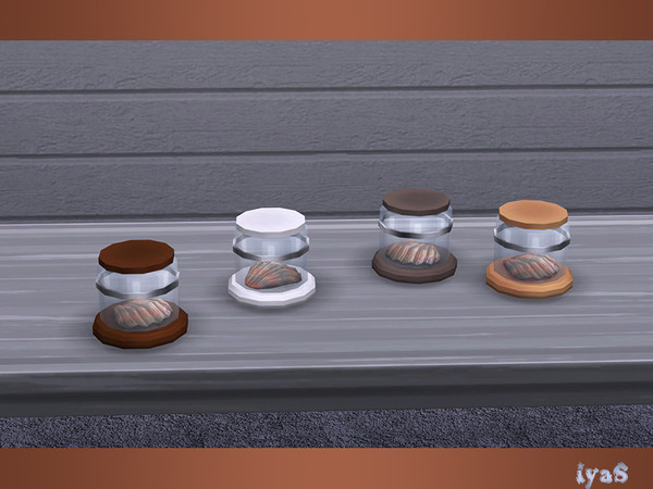 Sims 4 — Sea Breeze Bedroom Scallop Shell by soloriya — Scallop shell under glass. Part of Sea Breeze Bedroom set. 4