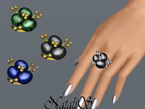 Sims 3 — NataliS TS3 Gemstone flower ring by Natalis — Gemstone flower shape ring. FT- FA- FE