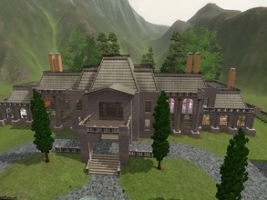 Sims 3 — New Vampire Mansion by blgfan902 — A slightly different version of the house from Moonlight Falls. The exterior