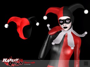 Sims 3 — Classic Hat Harley Quinn by Shushilda2 — The outfit Harley Quinn from comics - New mesh - 3 recolourable
