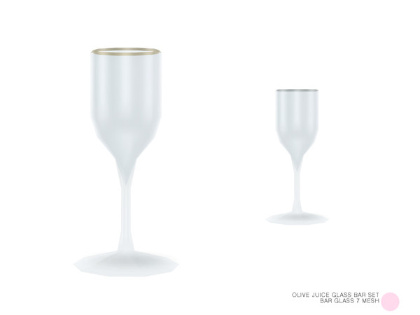 Sims 4 — Bar Glass 7 Mesh by DOT — Bar Glass 7 Mesh by DOT of The Sims Resource