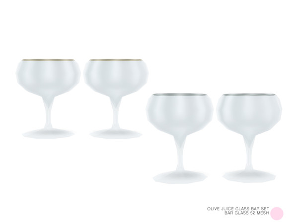 Sims 4 — Bar Glass 52 Mesh by DOT — Bar Glass 52 Mesh by DOT of The Sims Resource