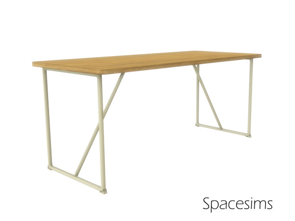 Sims 4 — Citrine dining room - Dining table by spacesims — A simple yet effective dining table for contemporary dining