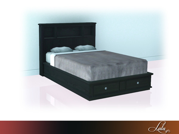 Sims 3 — Tilton Bedroom Double Bed by Lulu265 — Part of the Tilton Bedroom Set Fully CAStable