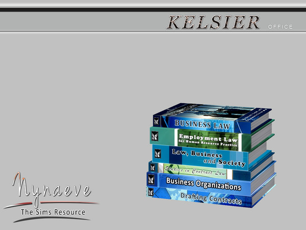 Sims 4 — Kelsier Books V1 by NynaeveDesign — Kelsier Office - Kelsier Books V1 Located in: Decor - Miscellaneous Price:
