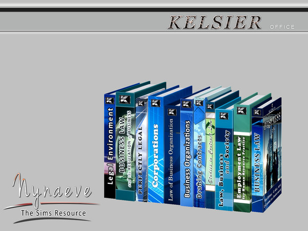 Sims 4 — Kelsier Books V3 by NynaeveDesign — Kelsier Office - Kelsier Books V3 Located in: Decor - Miscellaneous Price: