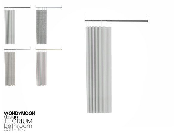 Sims 4 — Thorium Bathtub Curtain by wondymoon — - Thorium Bathroom - Bathtub Curtain - Wondymoon|TSR - Creations'2016