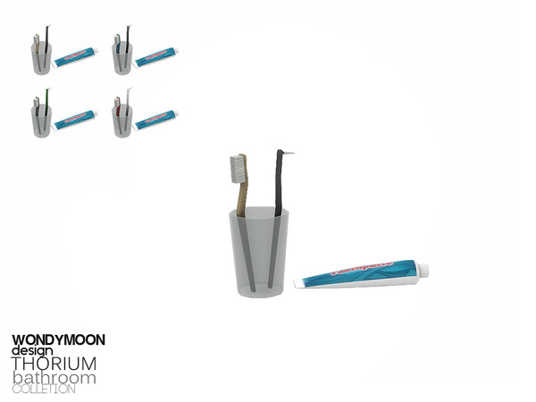 Sims 4 — Thorium Tooth Brush by wondymoon — - Thorium Bathroom - Tooth Brush - Wondymoon|TSR - Creations'2016