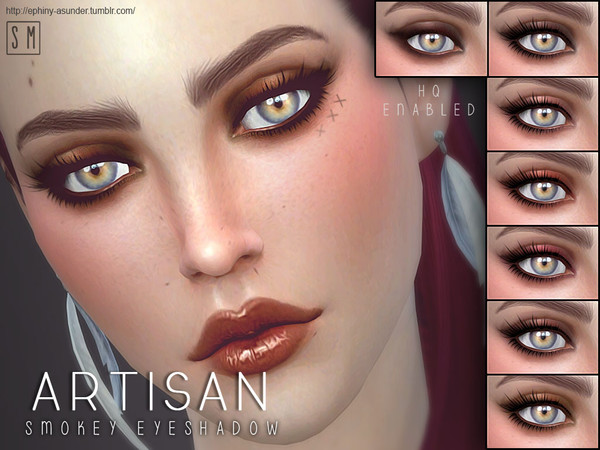 Sims 4 — [ Artisan ] - Eye Shadow by Screaming_Mustard — A light smokey eyeshadow, perfect for day or night. For females,