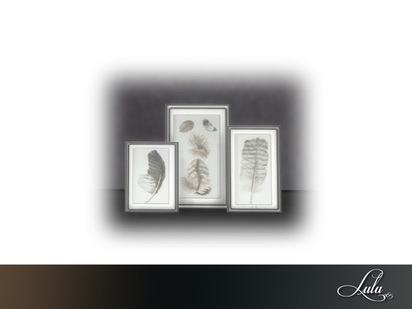 Sims 4 — His and Hers Home Office Framed Art by Lulu265 — Part of the His and Hers Home Office Set 3 colour options