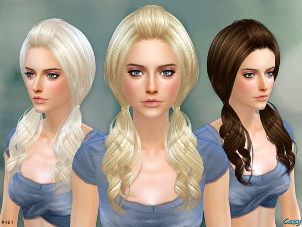 Sims 4 — Ellie Hairstyle - Adult by Cazy — Hairstyle for Sims 4, Females, Teen through Elder. All LODs, 19 Colors, Hat