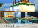 Sims 4 — Flor da Praia by millasrl — A beautiful beach house. It has one bedroom, two bathrooms, living room, dining