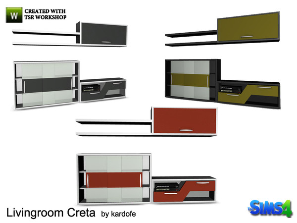 Sims 4 — kardofe_Livingroom Creta_shelving by kardofe — Furniture for the room to put the TV, books and decorative