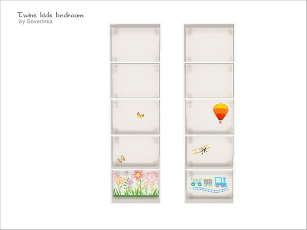 Sims 4 — [Twins kidsroom] - shelf by Severinka_ — High shelf From the set of 'Twins kidsroom' 2 colors