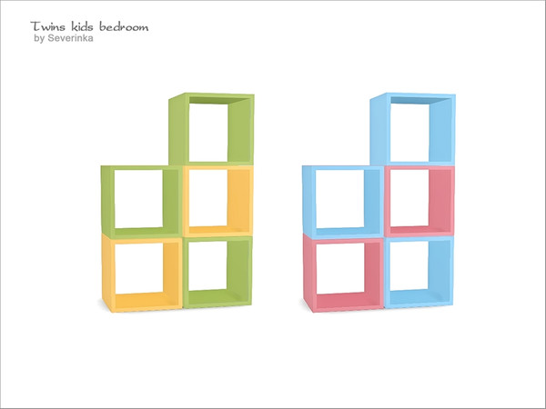 Sims 4 — [Twins kidsroom] - boxes by Severinka_ — Boxes for toys From the set of 'Twins kidsroom' 2 colors