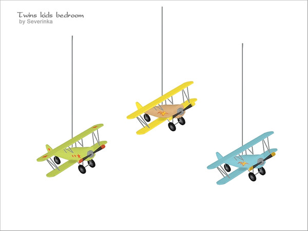Sims 4 — [Twins kidsroom] - airplane ceiling decor v02 by Severinka_ — Airplane ceiling decor v02 From the set of 'Twins