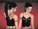 Sims 4 — [ Moonchild ] Crop Top - Movie Hangout needed by Vjecnost2 — Moonphases Crop Top in one color.