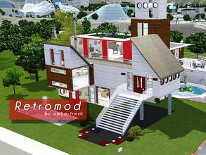 Sims 3 — Retromod by Amberfresh by amberfresh — Is it the past, is it the future? Brady Bunch meets the Jetson's in this