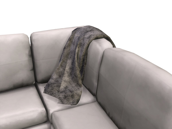 Sims 4 — Easton Couch Blanket by sim_man123 — A small fur blanket thrown over the back of the couch. Part of my Easton