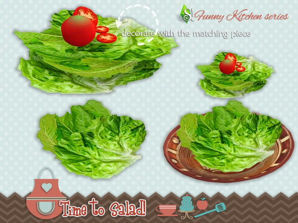 Sims 4 — Funny kitchen - Time to salad - lettuce by SIMcredible! — You've requested, we brought it back ^^ by