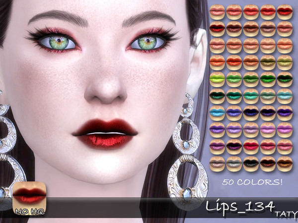 Sims 4 — [Ts4]Taty_Lips_134 by tatygagg — - Female - Human, Alien - Teen to Elder - Hq Compatible