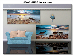 Sims 3 — Sea Change_marcorse by marcorse — Two calm and peaceful early morning beach scenes. 1 file.