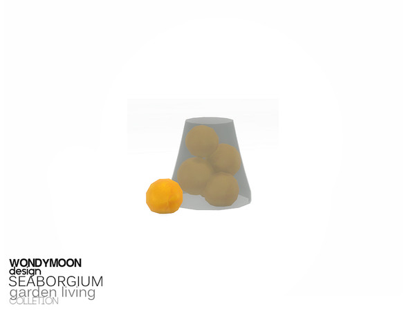 Sims 4 — Seaborgium Orange Bowl by wondymoon — - Seaborgium Garden Living - Orange Bowl - Wondymoon|TSR - Creations'2016