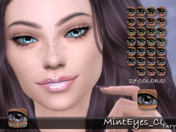 Sims 4 — [Ts4]Taty_MintEyes_CL by tatygagg — - Female, Male - Human, Alien - Child to Elder - Hq Compatible
