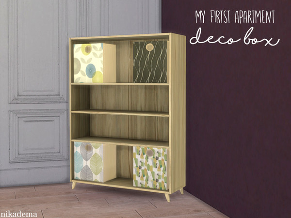 Sims 4 — Nikadema My First Apartment Box by nikadema — a decorative box that matchen the "MFAp Shelf".