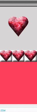 Sims 2 — 646 Rosey Chic Wallpaper 3 hearts by mickhamlin — Another wallpaper for my rosey chic bedroom for those who just