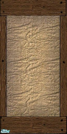 Sims 2 — Medieval Handcrafted Fabric Walls - 3 by galilea — Handcrafted, light beige, linen wall covering with rough