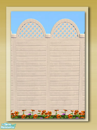 Sims 2 — Summer Days - Patio Fence - White by Shakeshaft — Part of a new Patio Set for your Sims to brighten up their