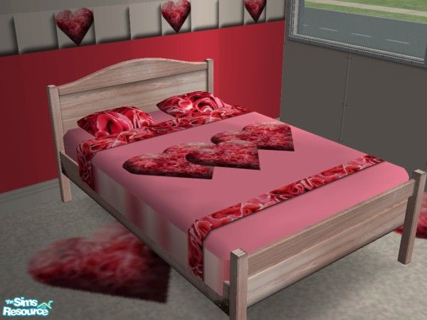 Sims 2 — 646 Rosey Chic Bedding by mickhamlin — Beautiful bedding recolour for my rosey chic set the pattern has just a