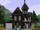 Sims 3 — Dark victorian house by RamboRocky90 — This is an old victorian styled house, with a garage, a greenhouse, a