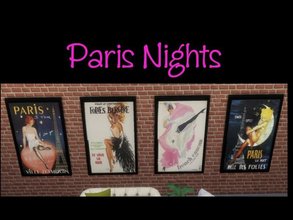 Sims 4 — Paris Nights by wytewynter — Images depicting the playbills for Paris nightlife entertainment. Requires Dining