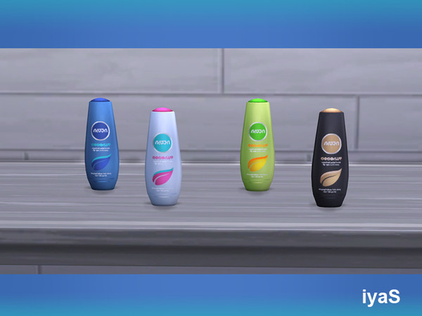 Sims 4 — SIVEA Shampoo by soloriya — Shampoo for all hair types. Part of Sivea Bath Supplies. 4 color variations.