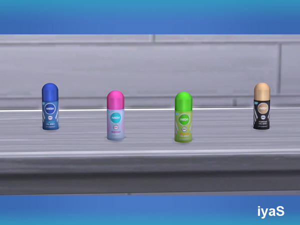 Sims 4 — SIVEA Deodorant by soloriya — Deodorant for active people. Part of Sivea Bath Supplies. 4 color variations.