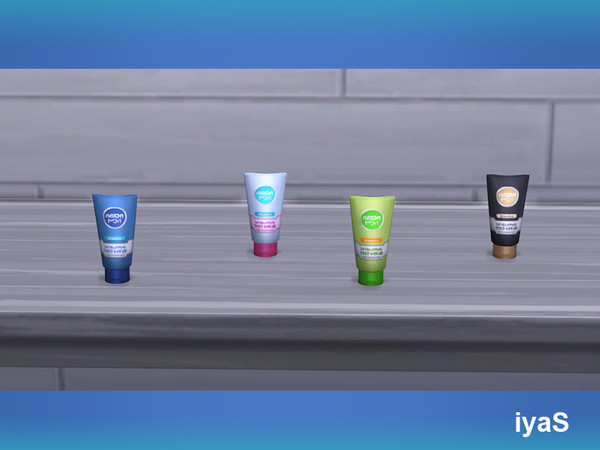 Sims 4 — SIVEA Scrub by soloriya — Face scrub for all skin types. Part of Sivea Bath Supplies. 4 color variations.