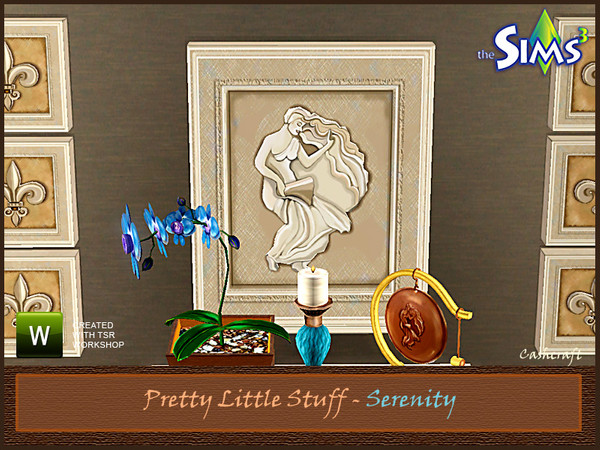 Sims 3 — Pretty Little Stuff Water Nymph by Cashcraft — Another water nymph wall art piece for your home. Created by