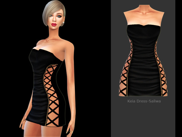 Sims 4 — Keia Dress by saliwa — 6 color dresses. Design by Saliwa. Have fun!