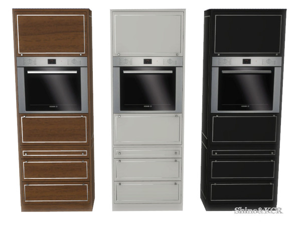 Sims 4 — Kitchen CliveC - Cabinet Oven  by ShinoKCR — Contemporary Kitchen Furniture inspired by Clive Christian Can be