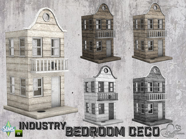 Sims 4 — Bedroom Industry Deco Lantern 'House' v1 by BuffSumm — Part of the *Industry Series*