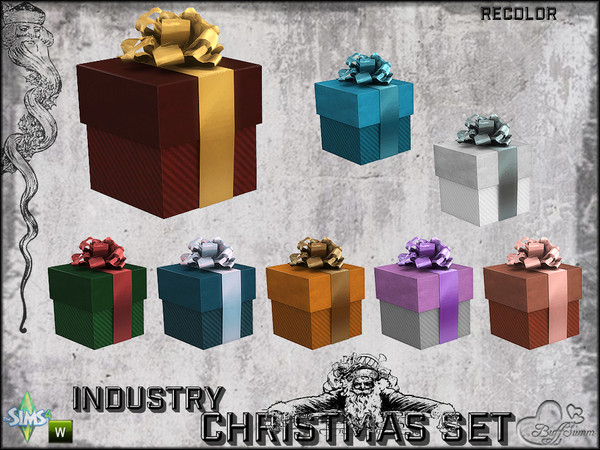 Sims 4 — X-Mas Industry Present v5 Recolor by BuffSumm — Part of the *Industry Series*