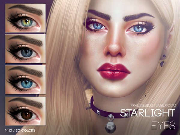 Sims 4 — Starlight Eyes N110 by Pralinesims — Eyes in 30 colors