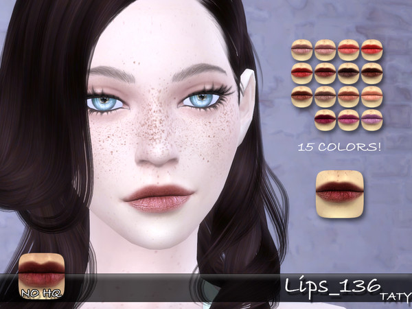Sims 4 — [Ts4]Taty_Lips_136 by tatygagg — - Female - Human, Alien - Teen to Elder - Hq Compatible