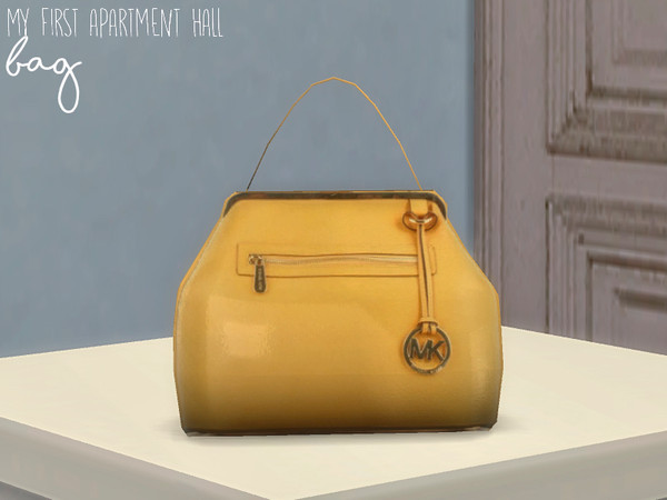 Sims 4 — Nikadema My First Apartment Hall Bag by nikadema — Just a decoration bag in yellow