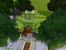 Sims 3 — Dragon/Castle House by quiviria_ — It's supposed to look like a castle with a dragon sitting on top of it. The