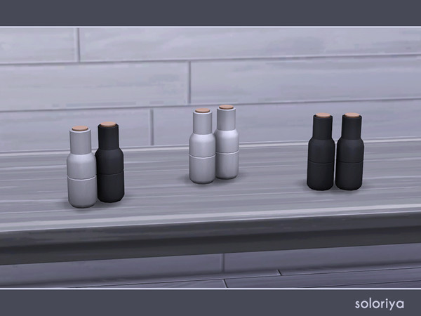 Sims 4 — Mona Two Vessels by soloriya — Two decorative elegant vessels. 3 color variations. Part of Mona set. Category: