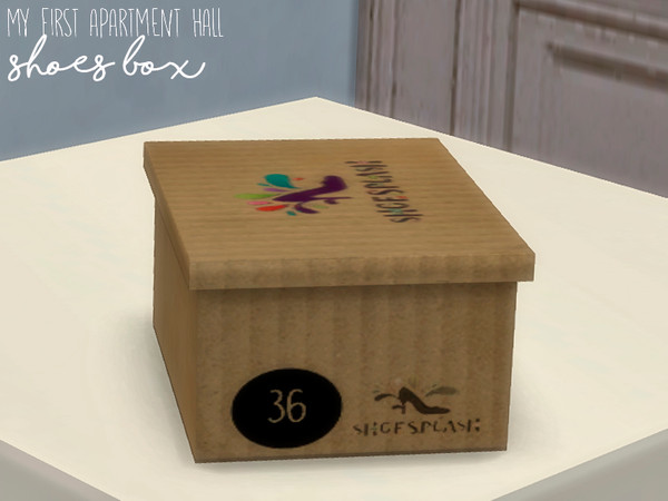 Sims 4 — Nikadema My First Apartment Hall Shoes Box by nikadema — A small shoes box 